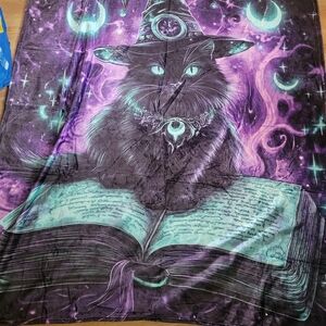 👻BUY 1 GET 1 FREE 👻 Mystical Cat Blanket with Witch Hat